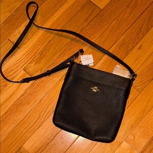 Coach Black Leather Crossbody Bag